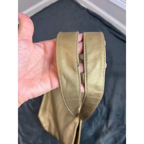 Gold Tone Large Satchel Bag - Picture 15 of 16